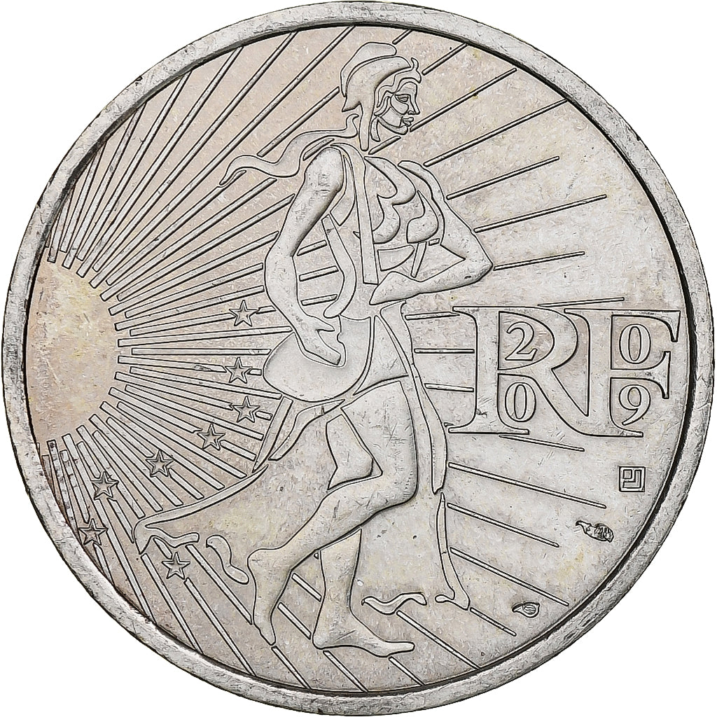 Frankreich, 10 Euro, Semeuse, 2009, MDP, Silber, UNZ