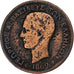 Greece, George I, 5 Lepta, 1869, Strasbourg, Copper, VF(30-35), KM:42