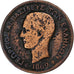 Grèce, George I, 5 Lepta, 1869, Strasbourg, Cuivre, TB+, KM:42
