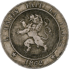 Belgique, Leopold I, 5 Centimes, 1862, Bruxelles, Cupro-nickel, TTB+, KM:21