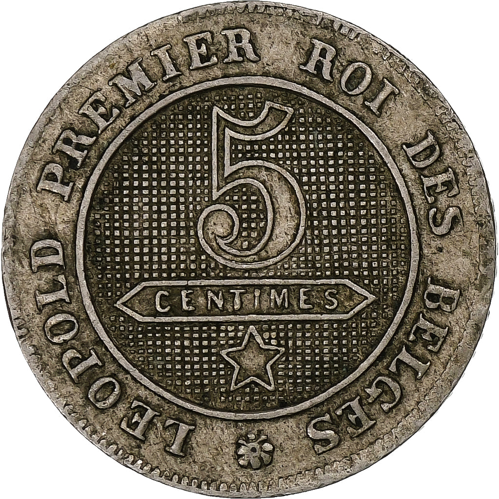 Belgique, Leopold I, 5 Centimes, 1862, Bruxelles, Cupro-nickel, TTB+, KM:21