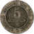 Belgia, Leopold I, 5 Centimes, 1862, Brussels, Miedź-Nikiel, AU(50-53), KM:21