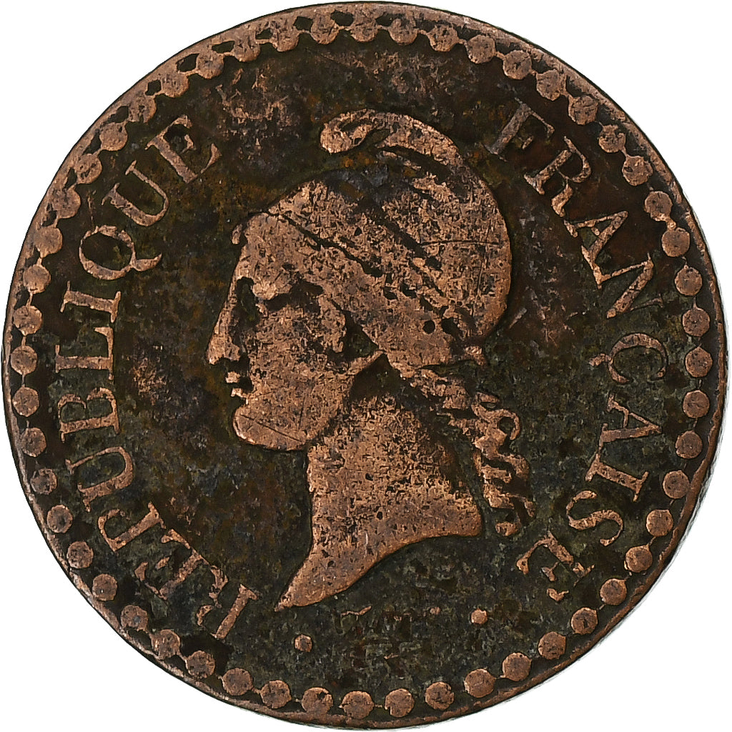 Francia, 1 Centime, Dupré, 1851, Paris, Bronzo, MB+, Gadoury:84