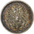 ALEMANIA - IMPERIO, Wilhelm I, 20 Pfennig, 1876, Munich, Plata, MBC+, KM:5