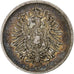 NIEMCY - IMPERIUM, Wilhelm I, 20 Pfennig, 1876, Munich, Srebro, AU(50-53), KM:5