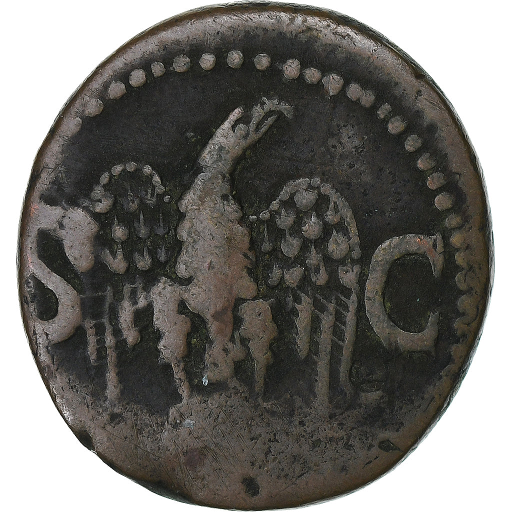 Divus Augustus, As, 34-37, Rome, Bronze, TB+, RIC:82