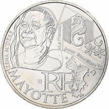 France, 10 Euro, Mayotte, 2012, MDP, Silver, MS(63)