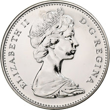 Canada, Elizabeth II, 5 Cents, 1977, Ottawa, Proof, Nickel, MS(65-70), KM:60.1