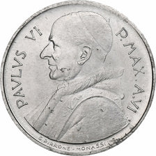 Vatican, Paul VI, 1 Lire, 1968 (Anno VI), Rome, Aluminum, MS(64), KM:100