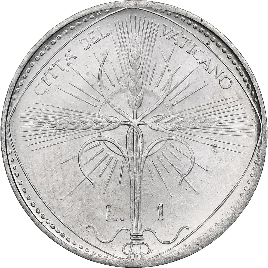 Vatican, Paul VI, 1 Lire, 1968 (Anno VI), Rome, Aluminum, MS(64), KM:100