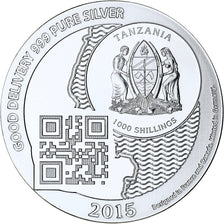 Zanzibar, 1000 Shillings, 1 Vera Silver Oz, 2015, Proof, Srebro, MS(65-70)