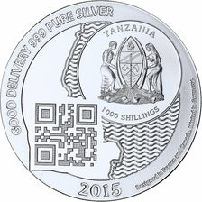 Zanzibar, 1000 Shillings, 1 Vera Silver Oz, 2015, PP, Silber, STGL