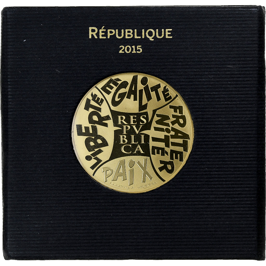 France, 500 Euro, Astérix - Valeurs de la République, 2015, MDP, Gold