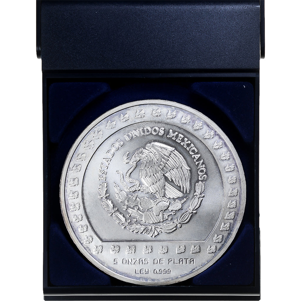 Messico, 10000 Pesos, 5 Oz, Pre-Columbian Aztec - Stone of Tizoc, 1992, Mexico