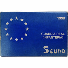 Spain, 5 Euro, Guardia Real, 1998, Madrid, Silver, MS(65-70)
