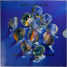 Finland, Set 1 ct. - 2 Euro + Token, Helsingin Tuomiokirkko, 2002, Vantaa
