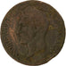 Monaco, Honore V, 5 Centimes, 1837, Monaco, Miedź, VF(30-35), Gadoury:MC102
