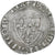 Francia, Charles VI, Blanc Guénar, 1380-1422, Romans, Vellón, BC+
