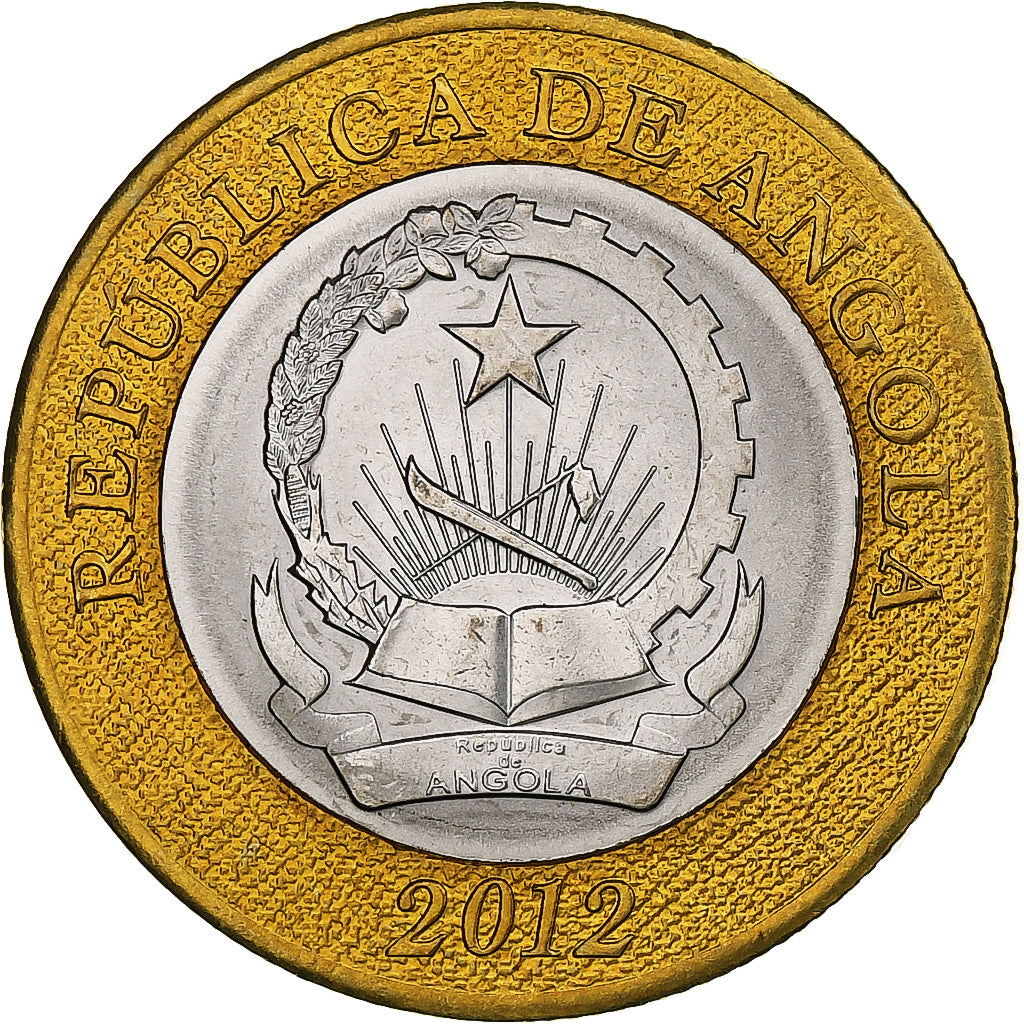 Angola, 5 Kwanzas, 2012, Bi-Metallic, MS(64), KM:109