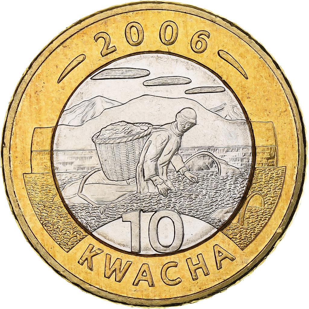 Malawi, 10 Kwacha, 2006, Bi-Metallic, MS(64), KM:58