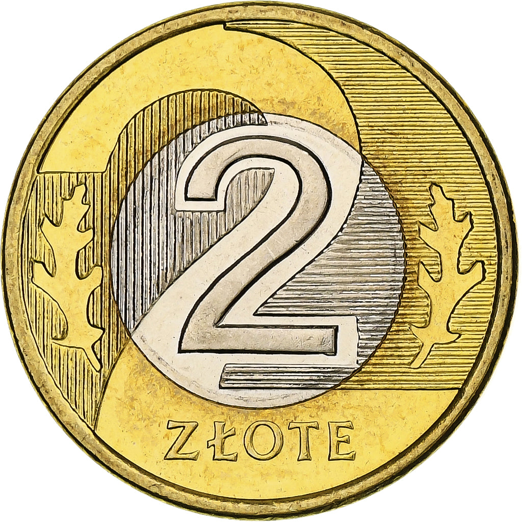 Polonia, 2 Zlote, 2010, Warsaw, Bi-metallico, SPL+, KM:283