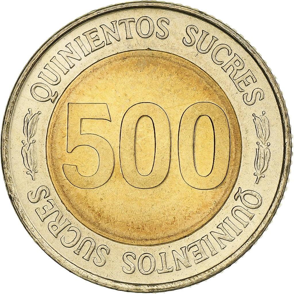 Ecuador, 500 Sucres, 1997, Bi-metallico, SPL+, KM:102