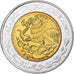Mexico, 5 Pesos, H. Galeana, 2008, Mexico City, Bi-Metallic, MS(64), KM:906