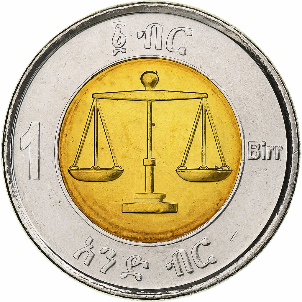 Etiopia, Birr, 2002, Bi-metallico, SPL+