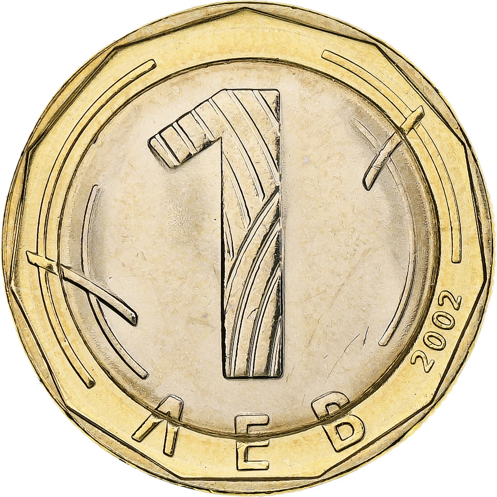 Bulgarien, Lev, 2002, Sofia, Bi-Metallic, UNZ+, KM:254