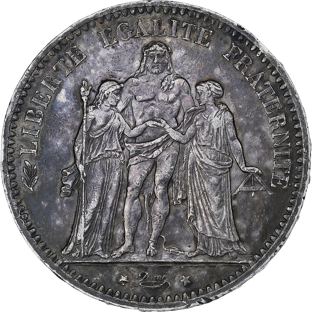 Francia, 5 Francs, Hercule, 1874, Paris, Argento, SPL-, Gadoury:745a