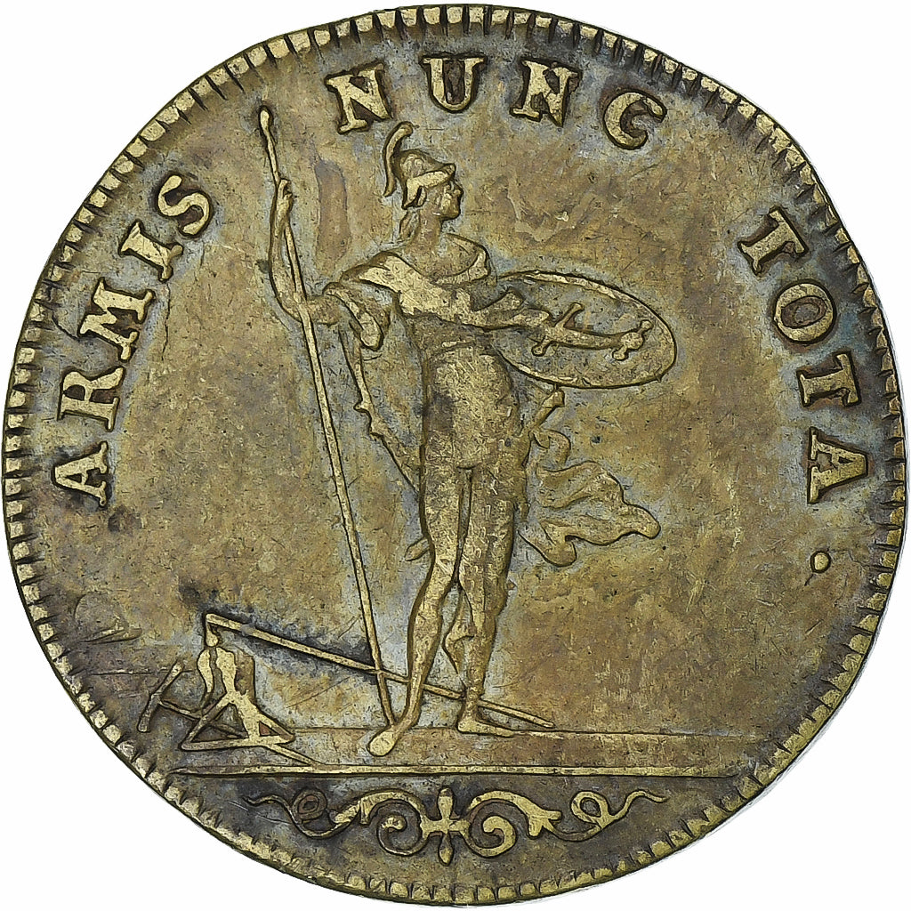 France, Jeton, Louis XIV, Bâtiments du roi, n.d., Laiton, TB+, Feuardent:3055
