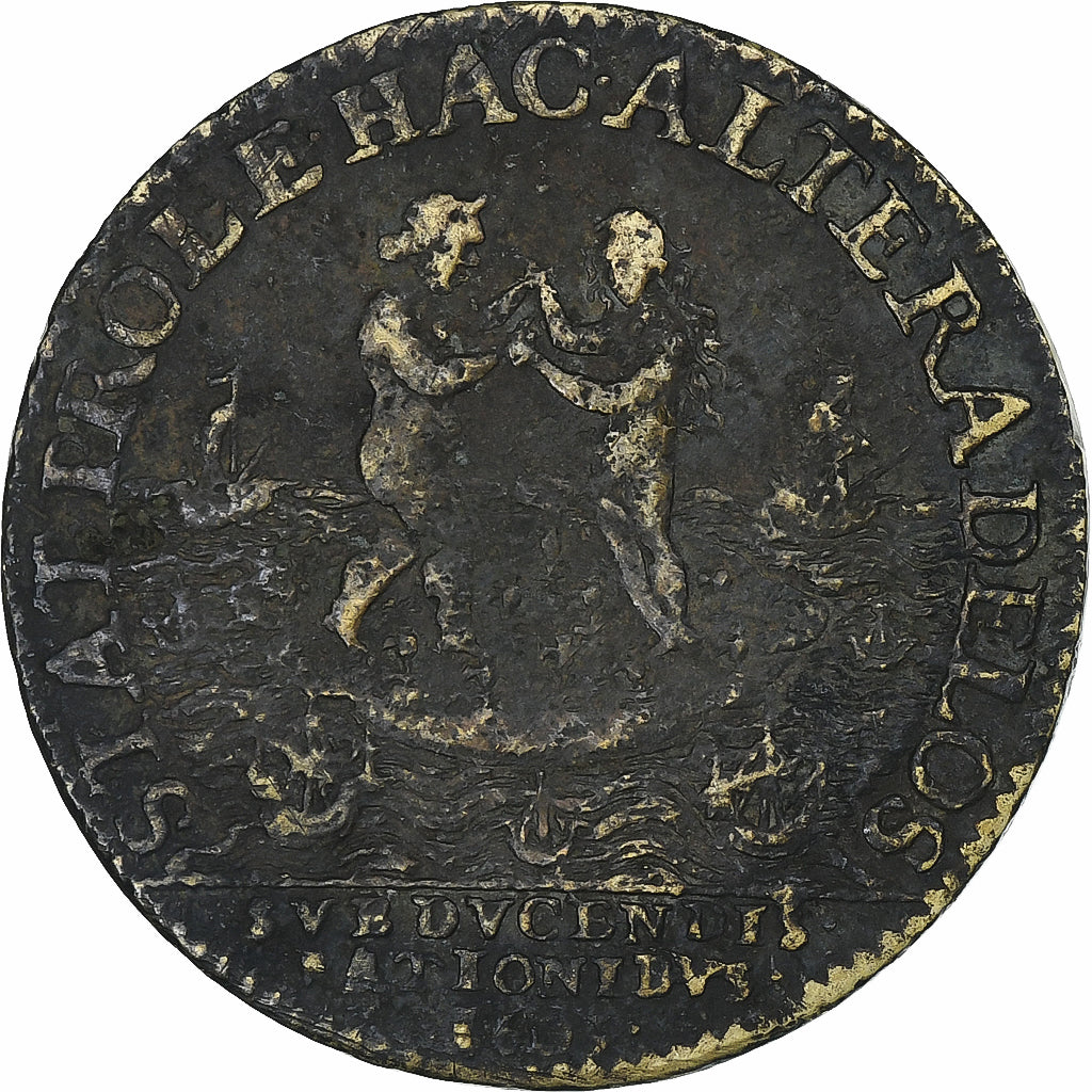France, Jeton, Henri IV, Chambre des Comptes du Roi, 1603, Laiton, TB+