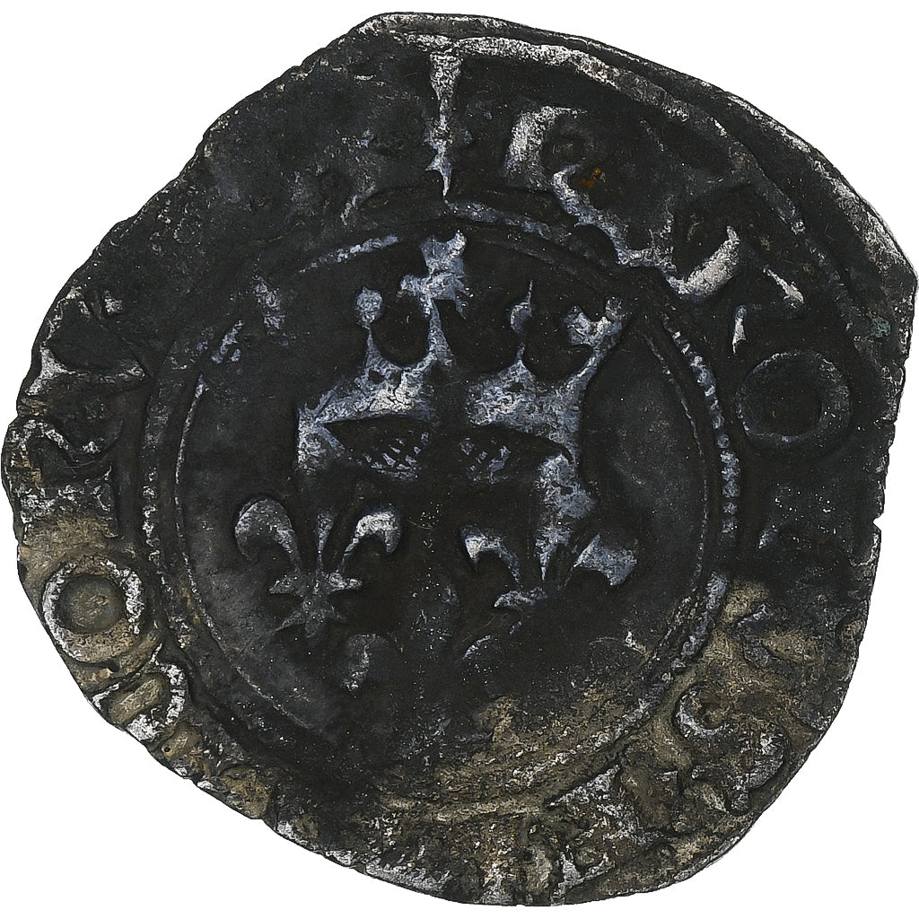 Francia, Charles VI, Florette, 1417-1422, Paris, Biglione, MB, Duplessy:387B