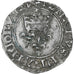 France, Charles VI, Florette, 1417-1422, Angers, Billon, EF(40-45), Duplessy:387
