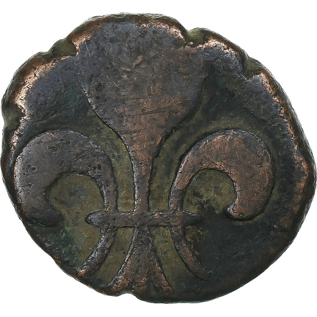 India francesa, Louis XV, Doudou, n.d. (1715-1774), Pondicherry, Bronce, BC+