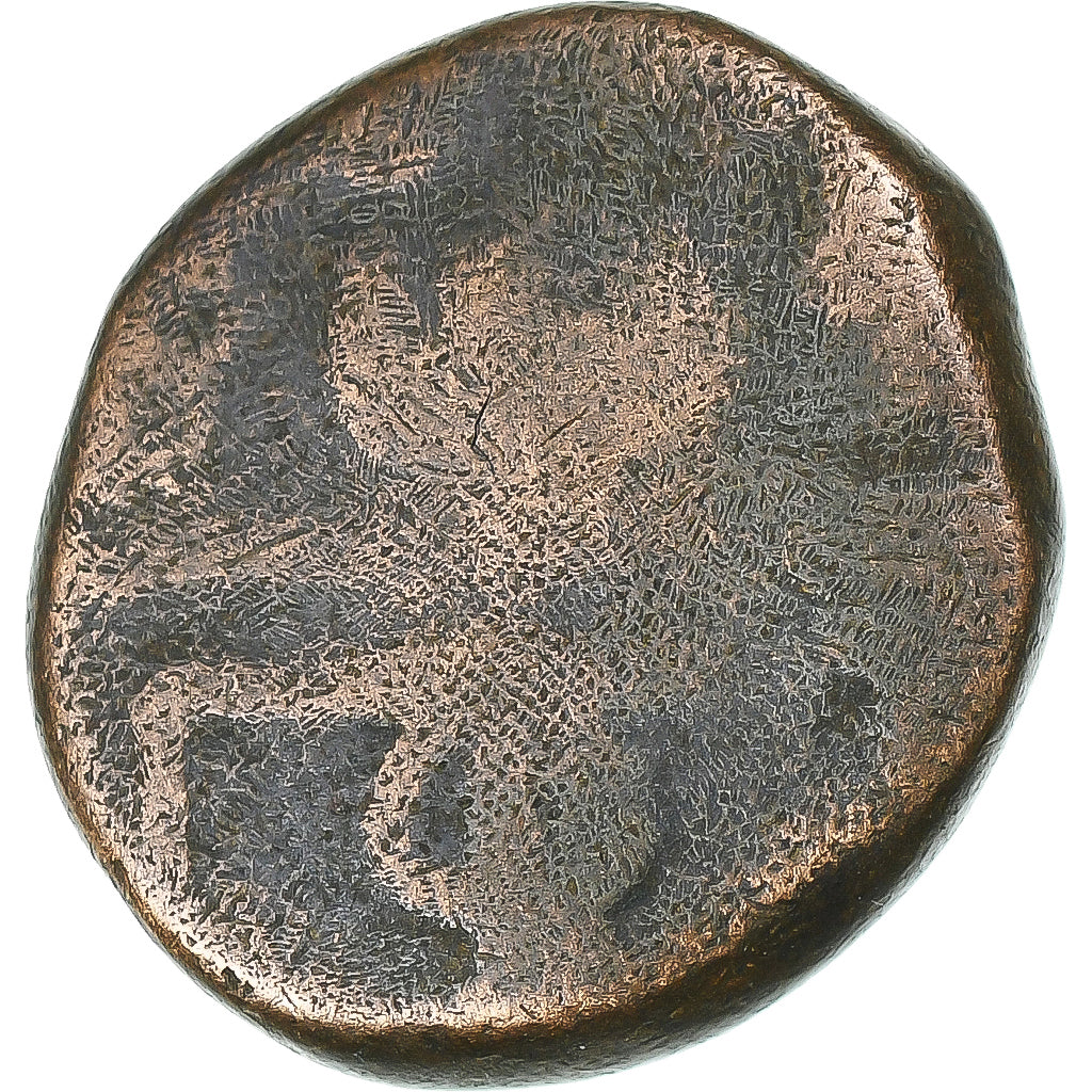 India francesa, Doudou, (1836), Pondicherry, Coq, Bronce, BC+