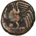 French India, Doudou, (1836), Pondicherry, Coq, Bronze, VF(30-35)