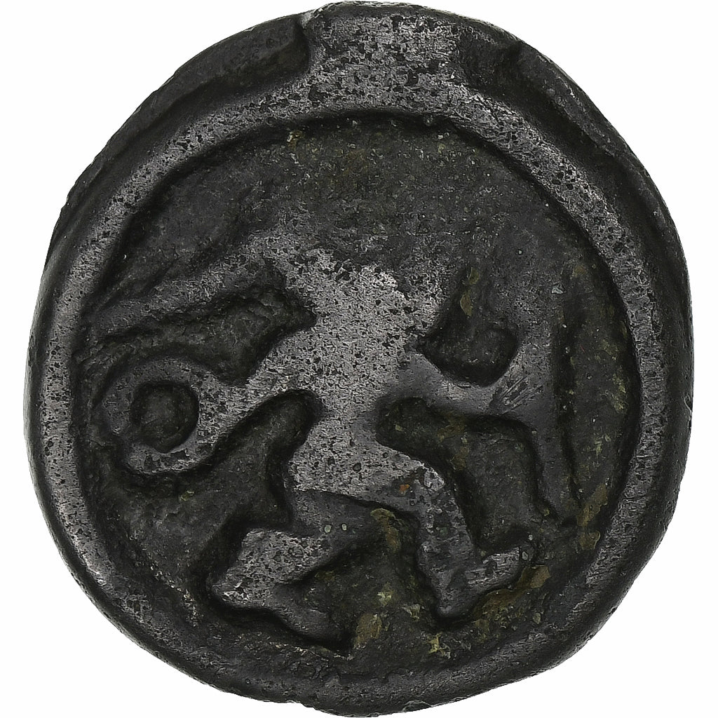 Remi, Potin au guerrier courant, 1st century BC, Brązowy, VF(20-25)