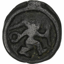 Remi, Potin au guerrier courant, 1st century BC, Brązowy, VF(20-25)