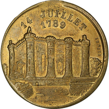 France, Médaille, Souvenir de la Fête Nationale du 14 Juillet, 1880, Laiton