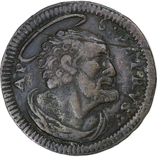 Vatican, PAPAL STATES, Clement XII, Quattrino, 1730-1740, Rome, Bronze
