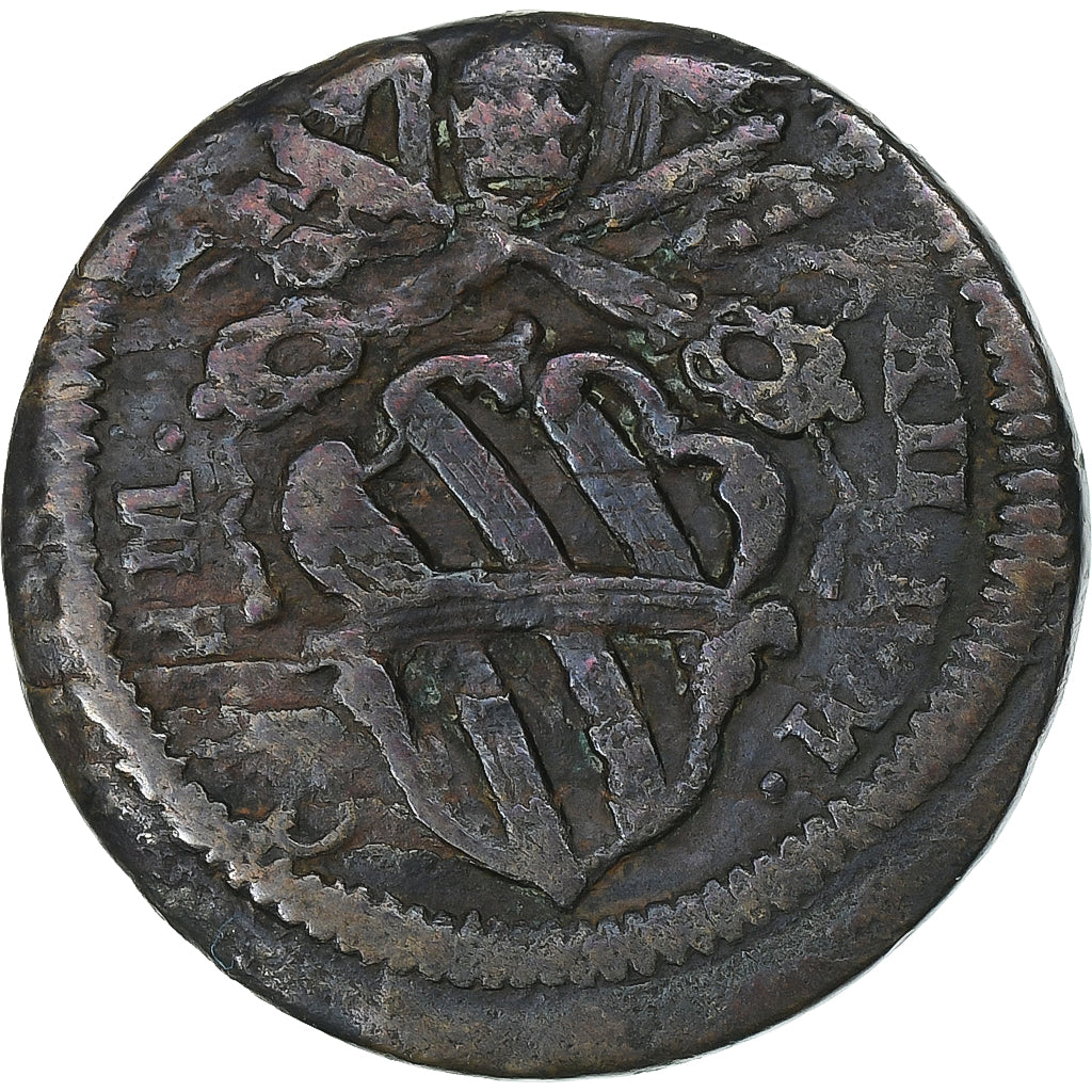 Vaticano, PAPAL STATES, Clement XII, Quattrino, 1730-1740, Rome, Bronze