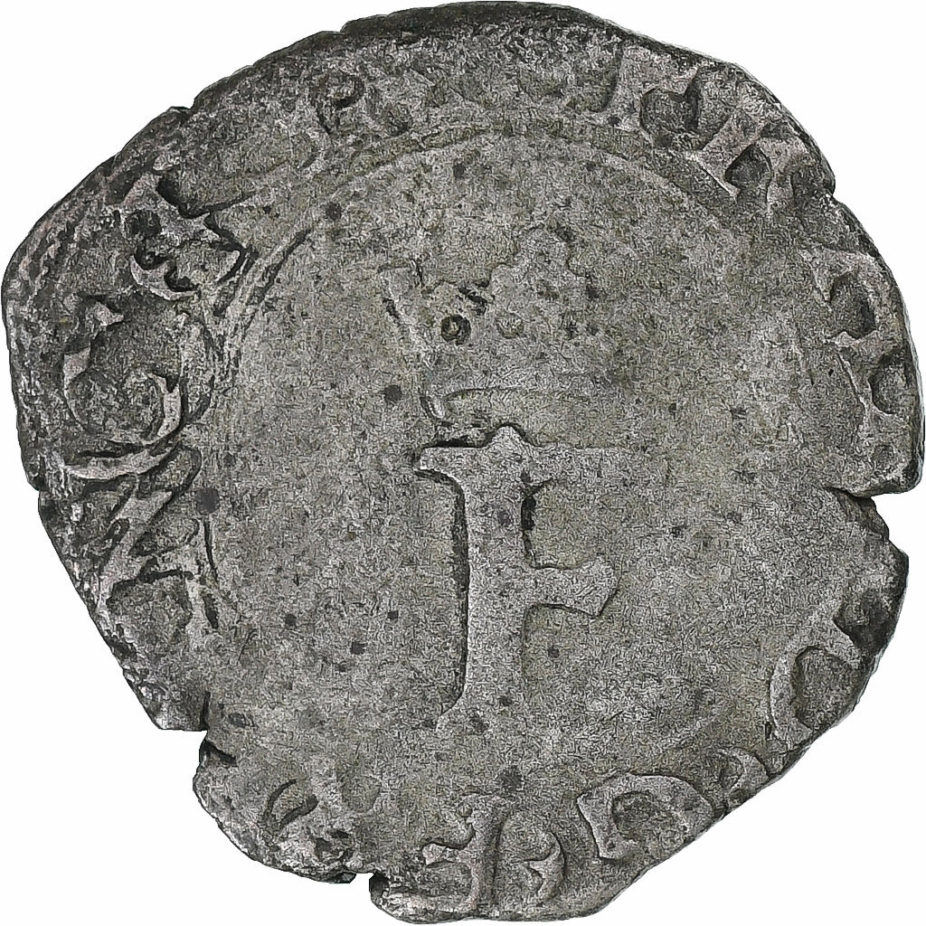 Francia, François Ier, liard à l'F et à la croisette, 1515-1547, Dijon