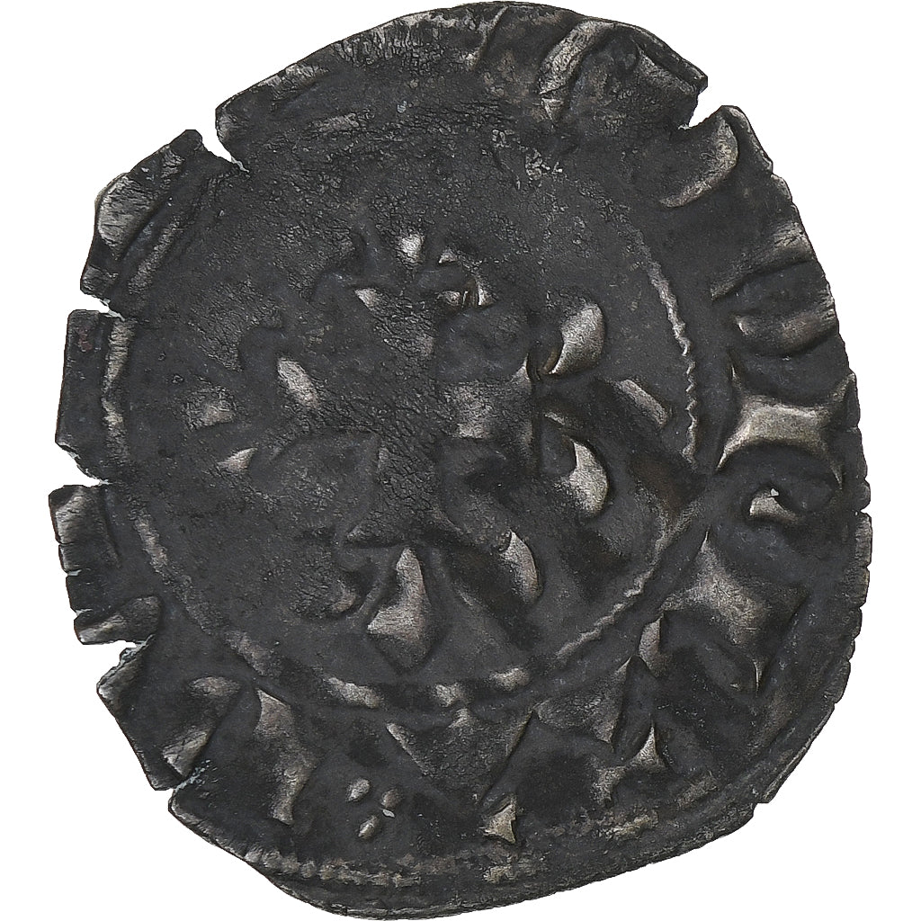 França, Philippe VI, Double Parisis, 1328-1350, Lingote, VF(20-25)