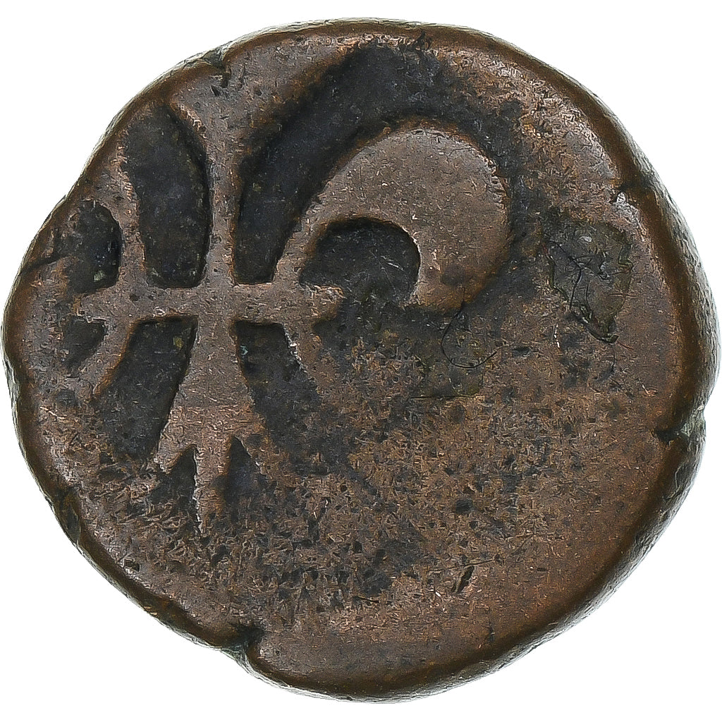 India francesa, Louis XV, Doudou, n.d. (1715-1774), Pondicherry, Bronce, BC+