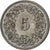 Zwitserland, 5 Rappen, Libertas, 1894, Bern, Cupro-nikkel, PR+