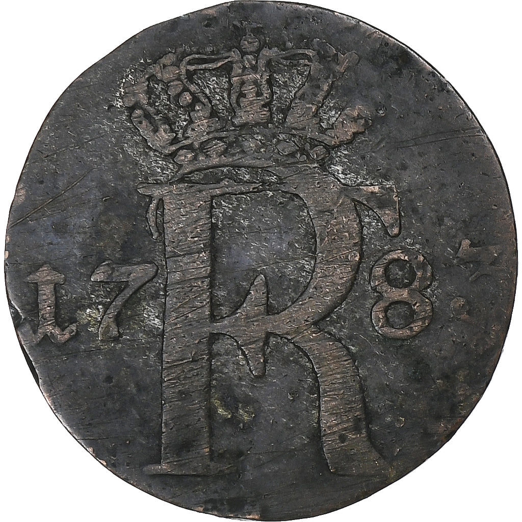 German States, PRUSSIA, Friedrich II, 1/24 Thaler, 1783, Berlin, Copper