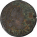 France, Louis XIII, Double Tournois, 1613, Lyon, Copper, F(12-15)