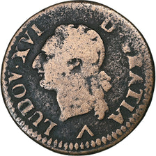 Francia, Louis XVI, Liard, 1779, Lille, Cobre, BC+, Gadoury:348