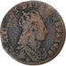 France, Louis XIV, Liard de France, 1656, Meung-sur-Loire, Copper, VF(20-25)